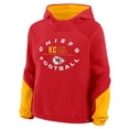 thumbnail image 2 of Women's Fanatics Red Kansas City Chiefs Oversized-Redzone Bubble Screen Pullover Hoodie, 2 of 3