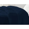 thumbnail image 6 of 5 Piece Luxury U Shape Pattern Comforter By D.N.G. BEDDINGS Set Premium Super Soft, 1000 Thread Count 100% Egyptian Cotton Super King Size Navy Color, 6 of 9