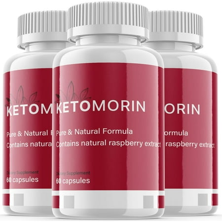 (3 Pack) Ketomorin - Keto Weight Loss Formula - Energy & Focus Boosting Dietary Supplements for Weight Management & Metabolism - Advanced Fat Burn Raspberry Ketones Pills - 180 Capsules