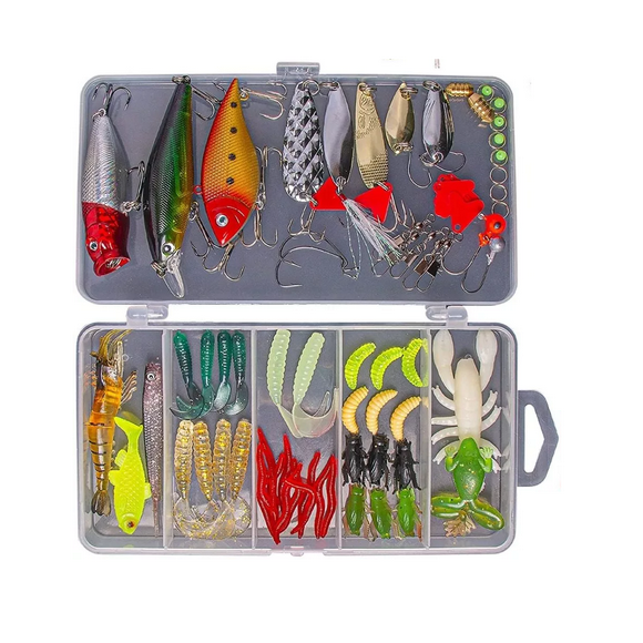 Kit De Señuelos Realistas Pesca Con Una Caja