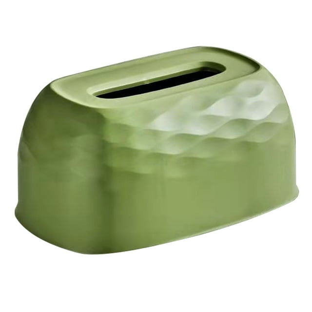 Tissue Box Wall Mounted Lifting Tissue Case for Living Room Kitchen Bedroom Office Green