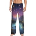 thumbnail image 1 of Balery Magical Bees Twilight River Pantalones de pijama para hombre, pijama ultraligero, pantalón de descanso-3X-Large, 1 of 6