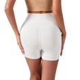 thumbnail image 7 of zbxnLI Women's High Waist Yoga Shorts Butt Lift Stretch Slim Ribbed Workout Running Bike Shorts Activewear, 7 of 7