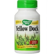 Nature's Way Yellow Dock Root Capsules, 100 CT (Pack of 2)