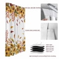 thumbnail image 6 of Fall Sunflower Blackout Curtains for Bedroom/Living Room, Pinch Pleated Black Out Curtains, Autumn Leaves Vintage Fruit Watercolor Room Darkening Window Drapes with Hooks 2 Panels, 59"x70", 6 of 8