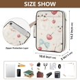 thumbnail image 3 of Haosy Accordion File Organizer Zipper Binder 500 Sheet 6-Tab Expanding File Folder Multi-Pocket 1.2 Inch 3 Ring Cute Dogs Cherry Bow, 3 of 7