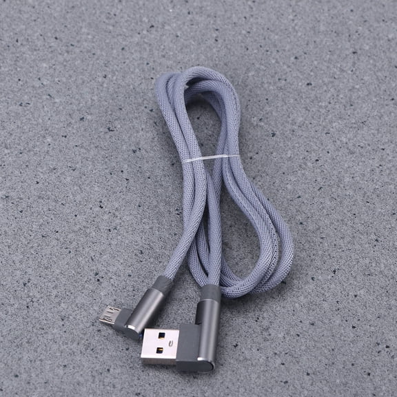 GETAJGHSD Grey Charging Cable for Phone with 90 Degree Connector and Thickened Copper Wire