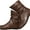 Dark Brown, variant on Women's Ankle Boots - with Comfortable Low Heel & Anti-slip and wear-resistant Outsole