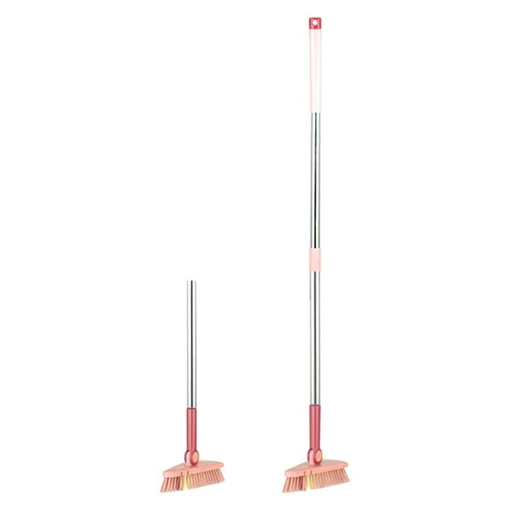 SLUOHZXI Deck Brush with Long Handle - Floor Scrub Brushes for Cleaning Shower, Stiff Bristle Scrubbing Brush, 37" Floor Scrubber Brush for Bathroom, Bathtub, Tub, Tile Floors, Garage and Patio