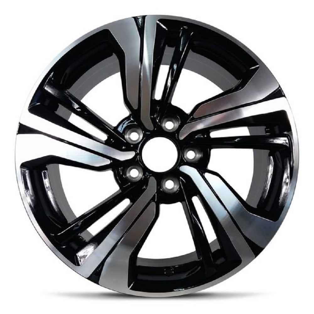 Road Ready 17" Aluminum Wheel Rim for 1620 Honda Civic 17x7 inch Black 5 Lug
