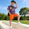 thumbnail image 5 of Dailycode Small Short Sleeve Button Down Shirts Cute Octopus on Sea Casual Shirt 3-10 Years, 5 of 9