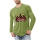 thumbnail image 1 of Blusas y camisas de manga larga con cuello redondo para hombre, ropa deportiva para el hogar, pijamas, camisetas de color liso, blusa deportiva para hombre, poliéster, 1 of 3