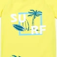 thumbnail image 5 of WOYY Toddler Boys Surf Swimsuit Short Sleeve Graphic Rash Guard UPF 50+ Bathing Suit, 5 of 8
