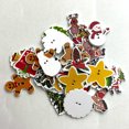thumbnail image 4 of Inteprter 100 Pieces Flatback Buttons Pattern DIY Garment Connectors Button 2-Holes Embellishment Mixed Sewing Snap Lovely Decorative Type3, 4 of 6