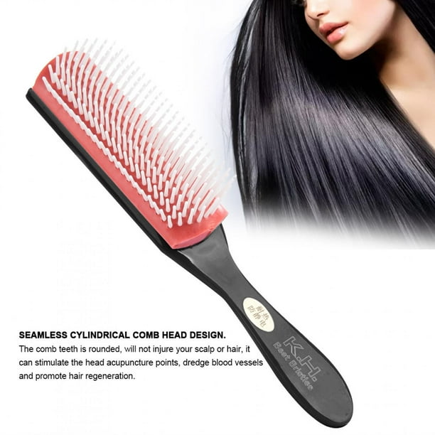 Cepillo de Nueve Filas, Peine para el Cabello, Mango de Peine Antideslizante Peine de Nueve Filas masajeador Herramienta para el Cuidado del Cabello para un Cuero cabelludo Saludable y un Estilo(#2) Ecomeon no