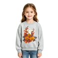 thumbnail image 2 of Likimi Toddler Child Girls Halloween Sweatshirts Hallowmas Cartoon Print Crew Neck Sweatshirt For Girls Long Sleeve Everyday Wear Fashionable Pullover Size 4-5 Years, 2 of 3
