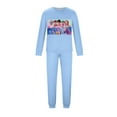 thumbnail image 1 of 2025 Kpop Demon Hunters Family Pajamas Matching Set, Kpop Demon Hunters Family Matching Long Sleeve Tops+Pants 2 Piece Pajamas Set, Halloween Christmas Paj Matching Sets for Sky blue#Men L, 1 of 4