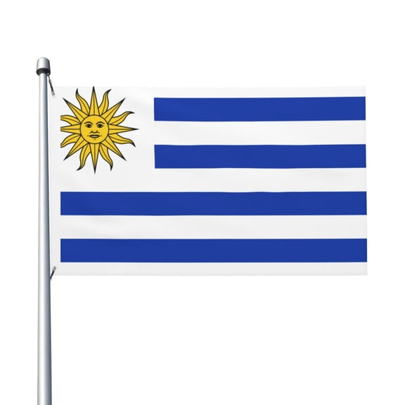 Uruguay Flag Flags 3 X 5 Foot Printed Bright And Vivid Colors Flag With Two Grommets