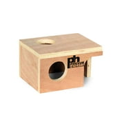 Angle View: Prevue Pet Small Wood Mouse Hut - 1120