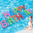 thumbnail image 1 of Globos flotantes con letras para piscina con forma de feliz cumpleaños, 20 pulgadas, 1 of 6