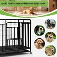thumbnail image 3 of Heavy-Duty 38" Dog Crate, 36.4in Wide Dog Crate with Detachable Tray for Easy Cleaning, Ideal for Indoor & Car Haste, 3 of 9