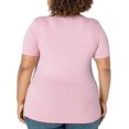 thumbnail image 4 of Just My Size Womens Short Sleeve Graphic Tee, 5X, Dragonfly Paleo Pink, 4 of 4