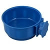HEMOTON Heated Pet Bowl Hanging Bowl for Dog Crate Bowl Water and Feed Bowl for Pet Dog Cat Puppy (Dark Blue)