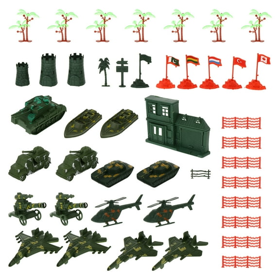 MERRYHAPY Army Action Figures for Boys Military Toys Car Model 41pcs