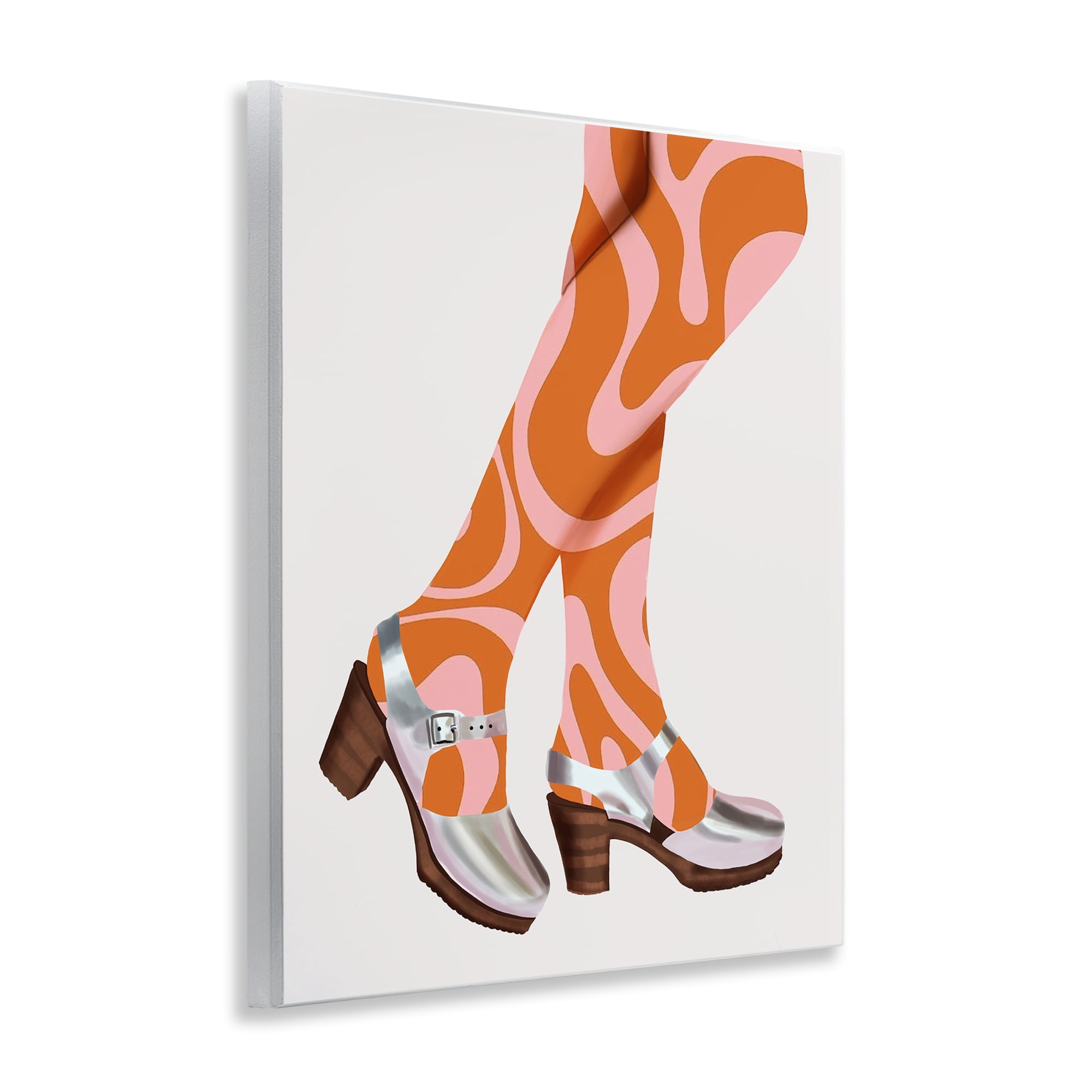 Stupell Industries Groovy Fashion Legs People Painting Unframed Art Print Wall Art, 11 x 14