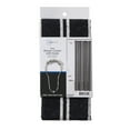 thumbnail image 6 of Mainstays Black Stripe 13 Piece Shower Curtain and Hook Set, 72 x 72, Black/White, 6 of 6