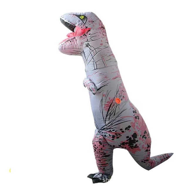 Disfraz inflable de tiranosaurio, disfraz de Halloween, juego de rol, disfraz inflable de dinosaurio musculoso realista