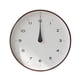 thumbnail image 1 of Reloj de pared moderno de madera maciza, silencioso, funciona con pilas, manecillas en forma de lágrima., 1 of 5