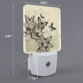 thumbnail image 2 of Uemuo Vintage Floral Night Light, Night Lights Plug into Wall, Dusk to Dawn Sensor Warm White Led Night Light 0.5W-UK, 2 of 9