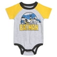 thumbnail image 5 of DC Comics Justice League Batman Newborn Baby Boys Bodysuit Pullover T-Shirt and Pants 4 Piece Layette Set Newborn to Infant, 5 of 5