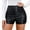 Black, variant on BVOFAR Women's High Waisted Faux Leather Shorts Stretchy PU Skinny Shorts Summer Clubwear Night-Out Hot Shorts 2025