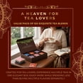 thumbnail image 4 of Pride Of India - Classic Tea Chest - 72 Tea Bags Assorted, Hand packed, Perfect for Gifts & Holidays, Caffeinated + Decaf Black, Green & Herbal Tea Mix, Clear View Seethrough Lid Easy to store, 4 of 8