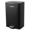 thumbnail image 2 of Garvee Kitchen Trash Can, 13 Gal / 50 L Stainless Steel Large Garbage Can with Quiet Soft-Close Lid, Step-on Kitchen Metal Trash Bin with Removable Inner Bucket for Living Room Office Garage,Black, 2 of 7