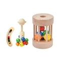 thumbnail image 4 of 3 Sonajeros de Madera Montessori para Recién Nacidos, Juego de Juguetes de Madera para El Desarrollo Del Bebé, 4 of 9