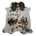 thumbnail image 3 of Light Tricolor Cowhide Rug, 6x7 ft, Genuine Leather, Natural Cowhide for Modern & Rustic Decor, 3 of 7