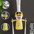 thumbnail image 4 of Wall Mounted Children's Toothpaste Dispenser with Cup (Girls Version,yellow), 4 of 5