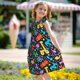 thumbnail image 5 of Fotbe Colorful Air Balloons1 Vestido de Dormir para Niñas de 3 a 10 Años, Mangas Cortas, Estilo Princesa, Pijama Camisón con Mangas Voladas-Medium, 5 of 6
