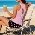 thumbnail image 6 of LYEAA 3 Piece Tankini Swimsuits for Women Bathing Suit Crossed Belly Control Swimming Sets Modest Swimwear, 6 of 8