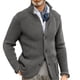 thumbnail image 1 of Chaqueta De HombreChaqueta De Hombre De Color Puro Informal Transpirable Con Cuello En V Para Citas Para Viajes ANGGREK Otros, 1 of 6