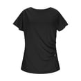thumbnail image 3 of CHGBMOK Womens Tops Summer T-Shirts Short Sleeve Tunic Buttons Tops Dressy Casual Business Blouses, 3 of 5