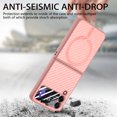 thumbnail image 4 of Magnetic Samsung Galaxy Z Flip 4 Case [Compatible with MagSafe],Anti-Fingerprint,Anti-Scratch,Ultra Slim Shockproof Luxury Samsung Galaxy Z Flip 4 Rugged Phone Cover Case,Pink, 4 of 10