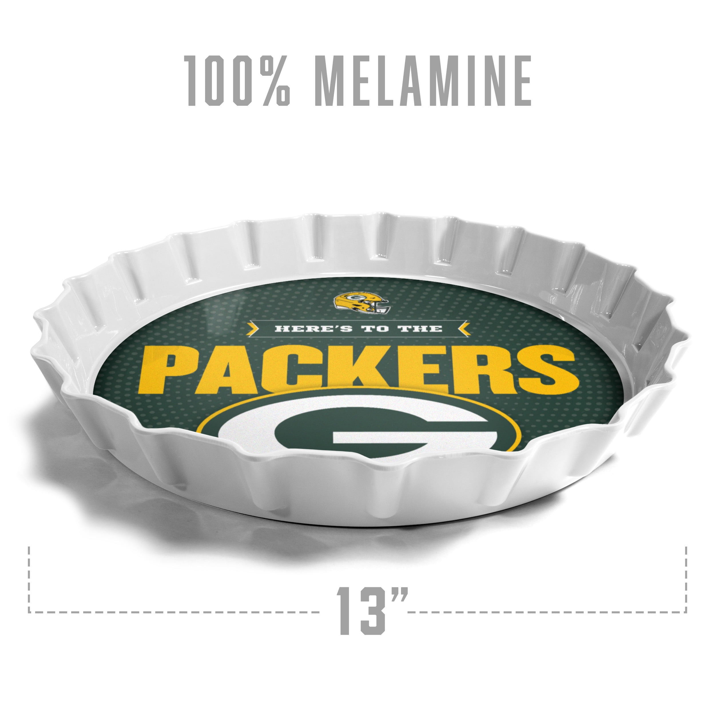 YouTheFan NFL Green Bay Packers Bottle Cap Serving Tray