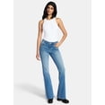 thumbnail image 3 of Madden NYC Women's Frayed Seam Bootcut Jeans, Sizes 00-18, 3 of 5