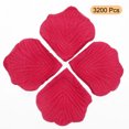 thumbnail image 3 of Silk Artificial Flower Rose Petals, Rose Red Faux Flowers 2x2 Inch 3200Pcs, 3 of 5