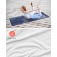 thumbnail image 4 of Navy Blue Yoga Towel for Hot Yoga Non Slip, Retro Oil Painting Modern Abstract Art Aesthetics Yoga Mat Towel Absorbent Yoga Sweat Towels Microfiber Hot Yoga Blanket for Bikram Pilates 26"x70", 4 of 7
