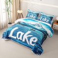 thumbnail image 3 of Erosebridal Rustic Lake House Quilt Full, Retro Lodge Cabin Full Bedspread Sets, 3pcs 1 Coverlet and 2 Pillowcases, 3 of 7
